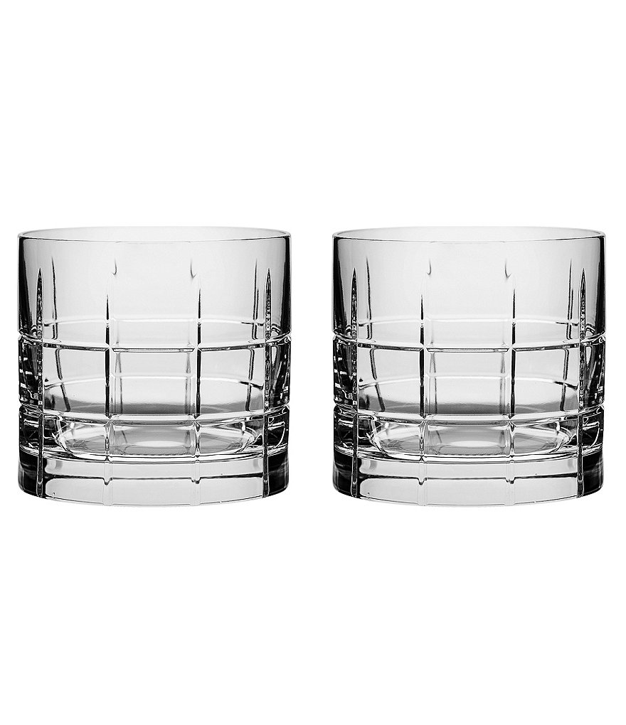 Orrefors Street Double Old Fashioned Glass, Set of 2