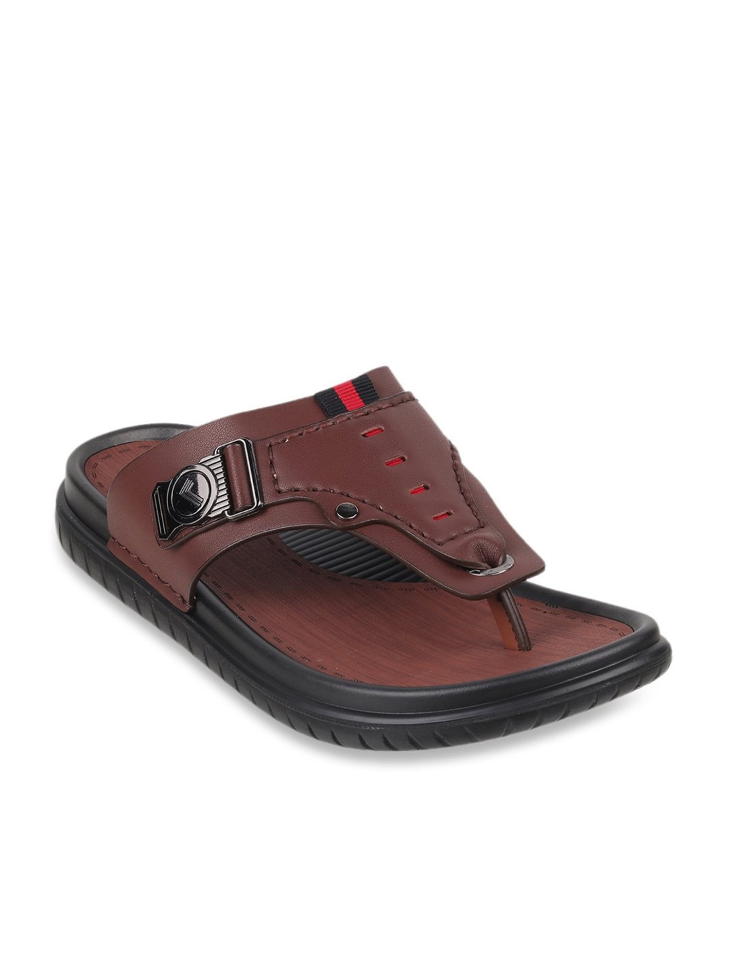 Da Vinchi by Metro Men's Brown Thong Sandals