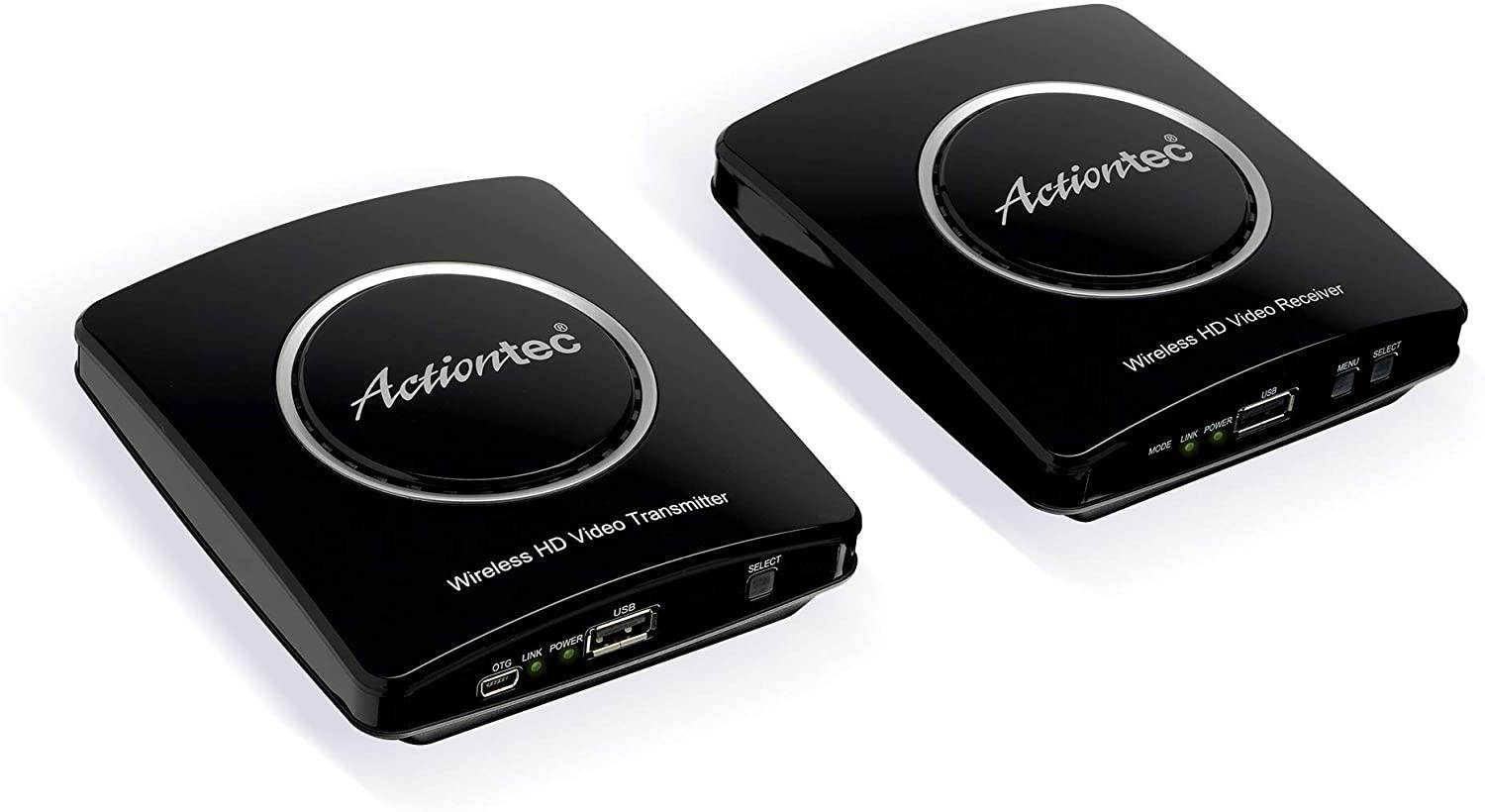 ScreenBeam (previously Actiontec) MyWirelessTV2 Wireless HD Transmitter & Receiver Extender &ndash; Wirelessly Connect HDMI-Enabled Media Device to HDTV or Projector Screen, Full HD 1080P, 150 Foot Range