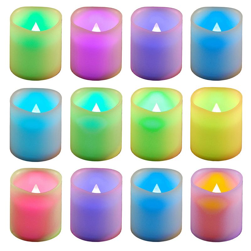 12ct Color Changing Battery Operated LED Votive Lights