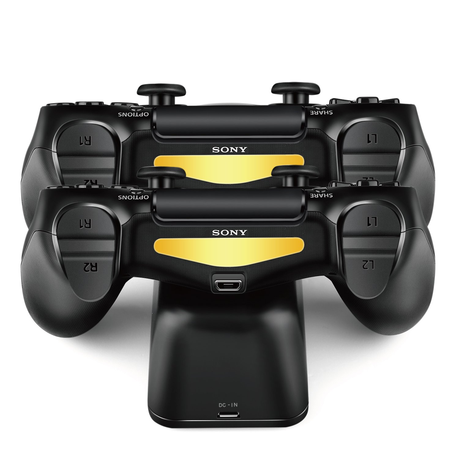 Gooze PS4 Controller Charger, DualShock 4 Controller USB Charging Station Dock, PlayStation Charging Station for Sony Playstation PS4 / PS4 Slim / PS4 Pro Controller