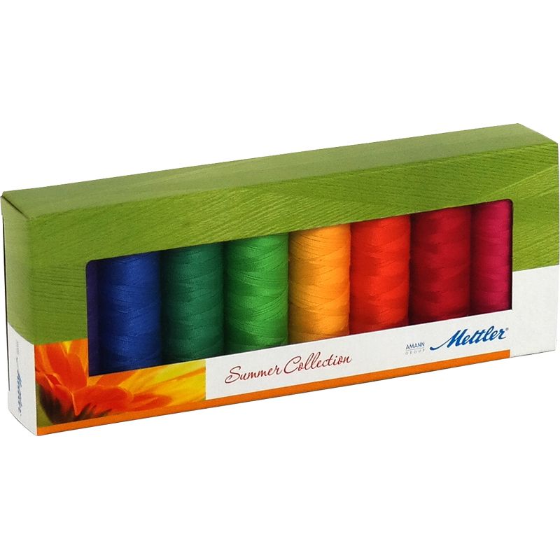 Mettler Silk Finish Cotton Thread Gift Pack 8/Pkg-Summer