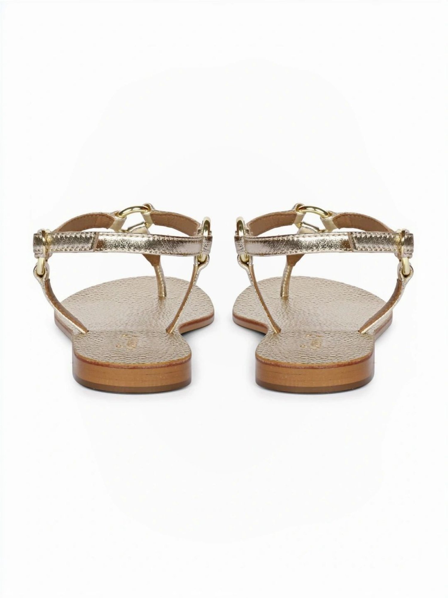 Saint G Women's Platin Beige Ankle Strap Sandals