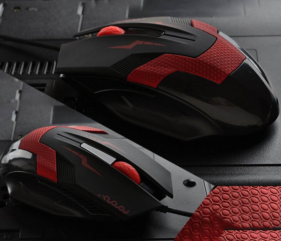 Ionlyyou&reg; X5 Power Lead Gmic Professional Gaming Computer Mouse Professional Wired Gaming Gamer Mouse Mice Adjustable 1600 DPI Switch Function Optical Ergonomic Wired Usb Gaming Mouse