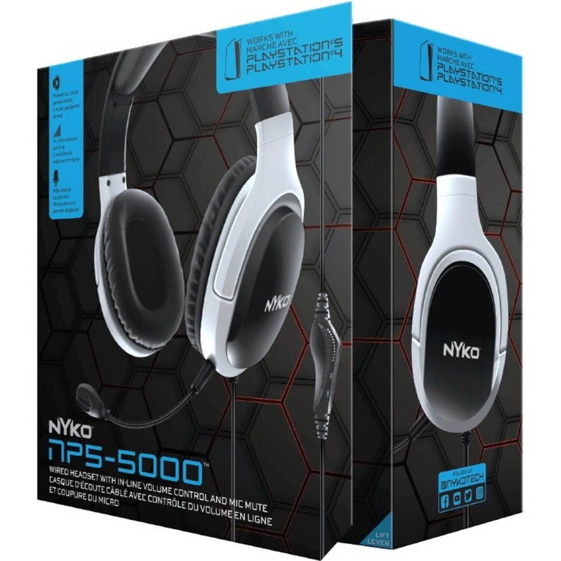 Nyko NP5-5000 Gaming Headset - Stereo - Mini-phone (3.5mm) - Wired - Over-the-ear - Binaural - Ear-cup - Omni-directional Microphone