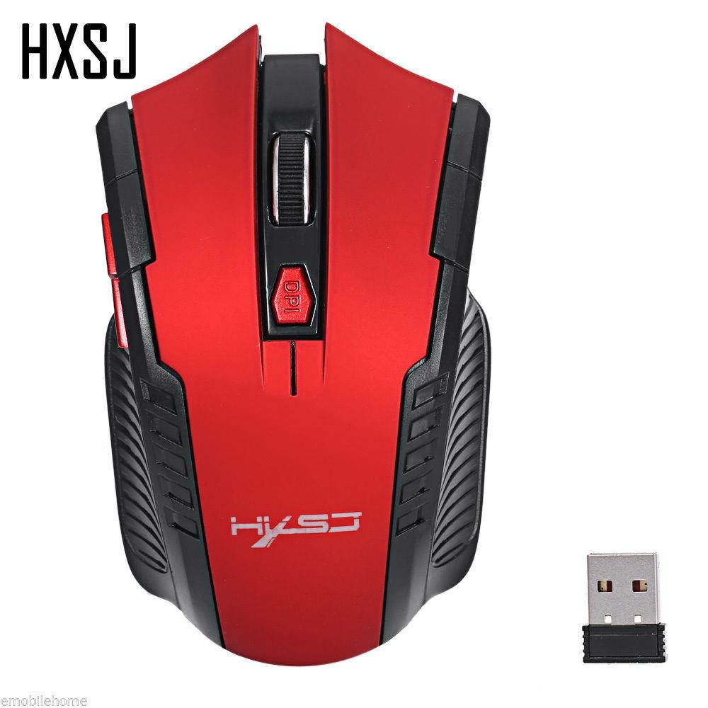 HXSJ X20 2400DPI 2.4GHz Wireless 6 Buttons Optical Gaming Mouse.