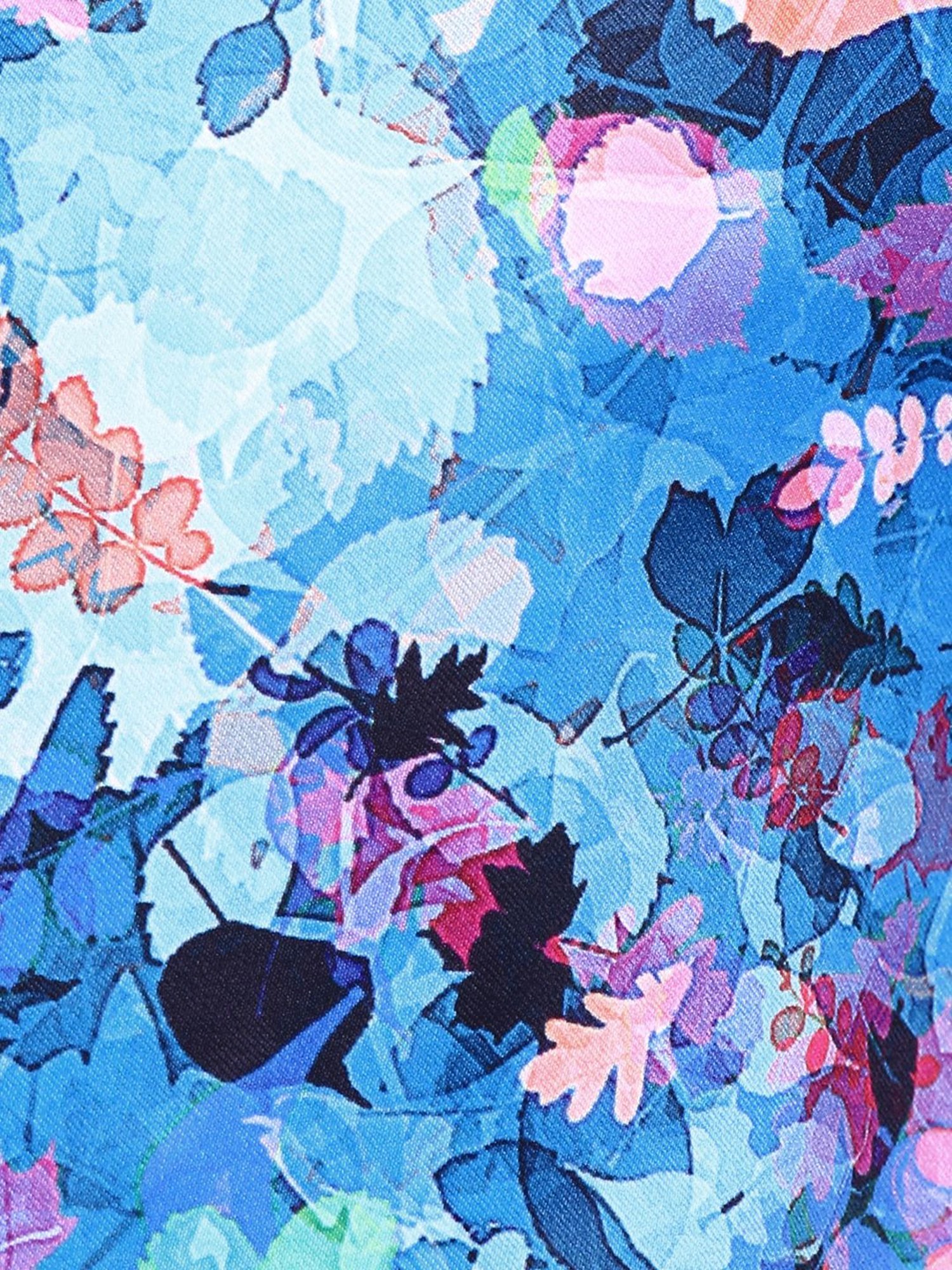 Hangup Blue Printed Shrug