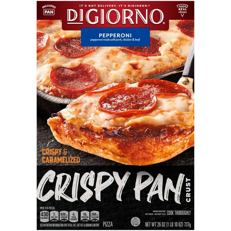 DiGiorno Crispy Pan Pepperoni Frozen Pizza - 26oz