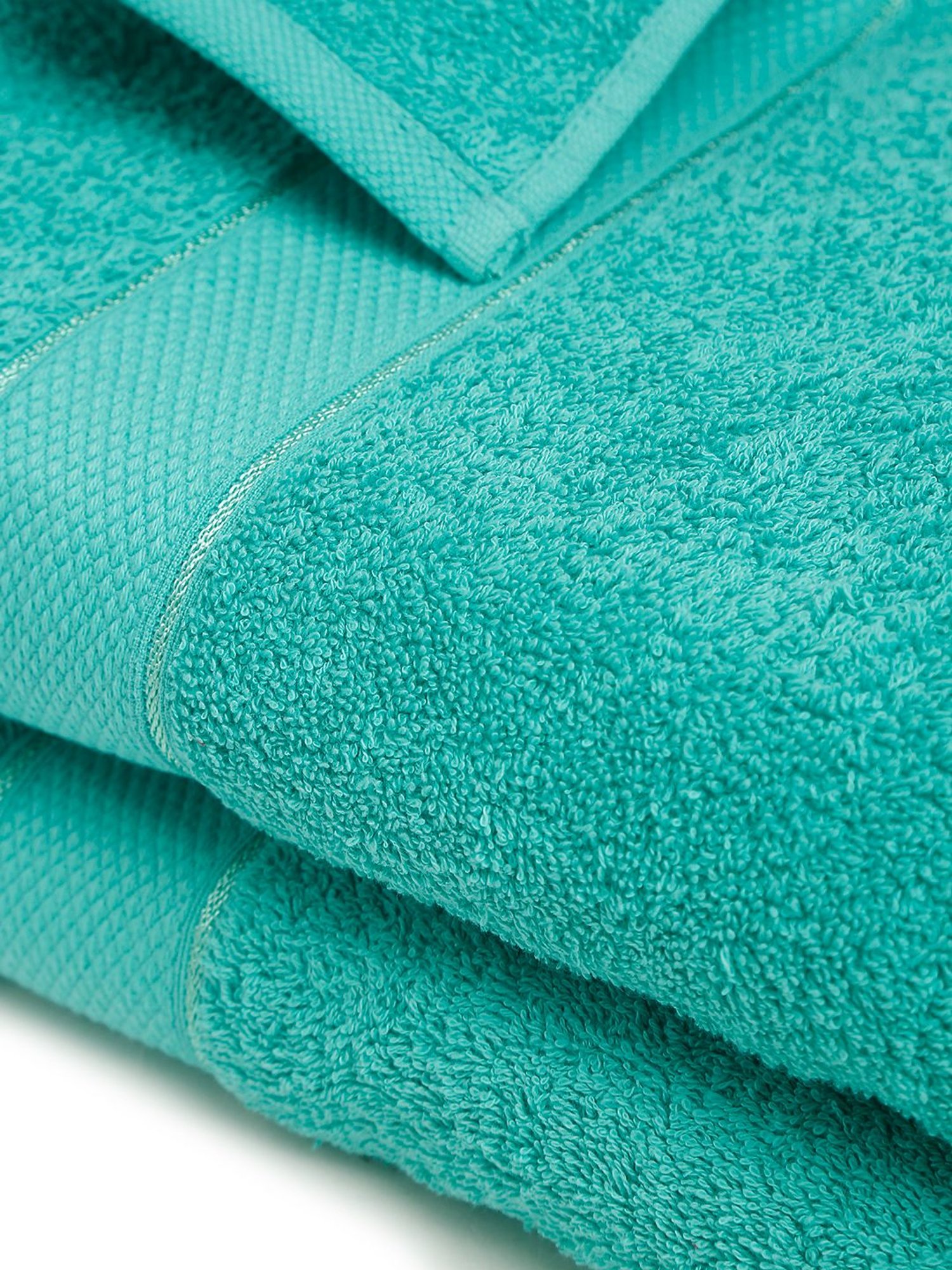 Creeva Sea Green 525 GSM Cotton Bath Towel Set of 2