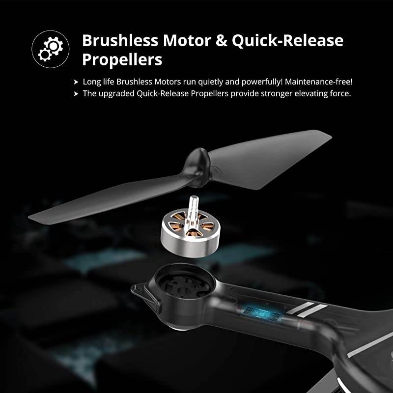 HS700D FPV Drone with 2K FHD Camera Live Video and GPS Return Home RC Quadcopter for Adults Beginners with Brushless Motor Follow Me 5G WiFi Transmission Modular Battery Advanced Selfie