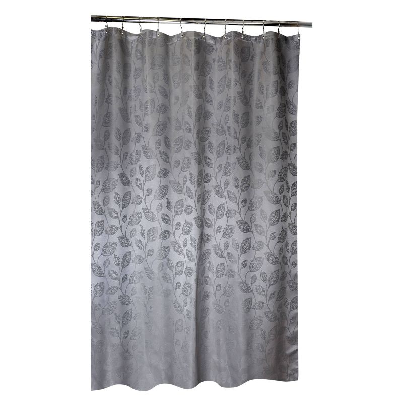 Climbing Leaf Shower Curtain Gray - Moda at Home