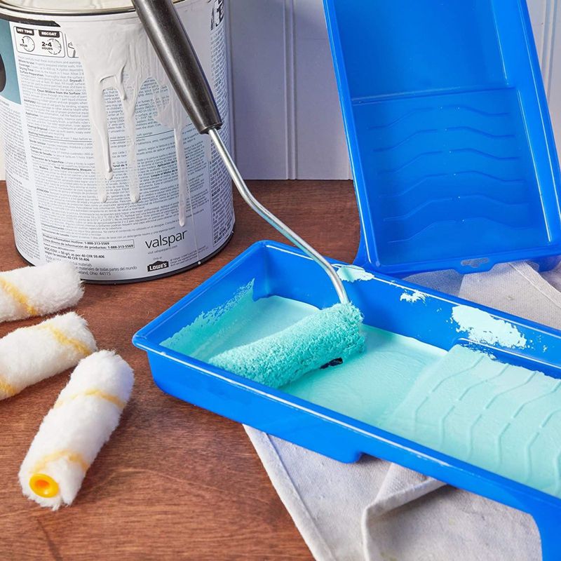 Okuna Outpost 11 Pieces Small Paint Roller and Tray Kit, Home Improvement Supplies, Arts and Crafts