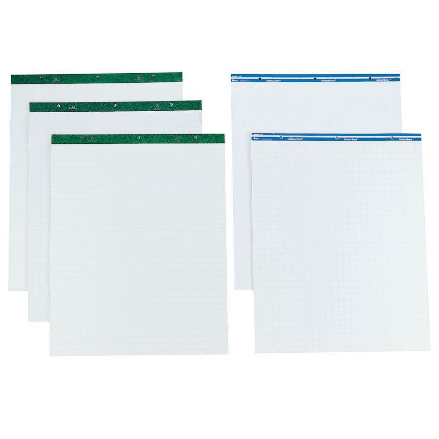 TOPS Easel Pads Unruled 27 x 34 White 50 Sheets 2 Pads/Pack 7903
