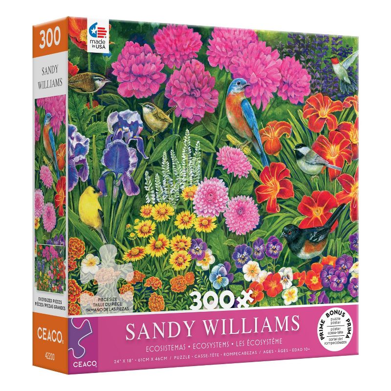 Ceaco Sandy Williams: Summer Garden Jigsaw Puzzle - 300pc