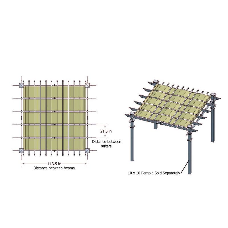 Costway Outdoor 2-Tier 10'x10' Gazebo Canopy Shelter Awning Tent Patio Garden Screw-free structure Brown