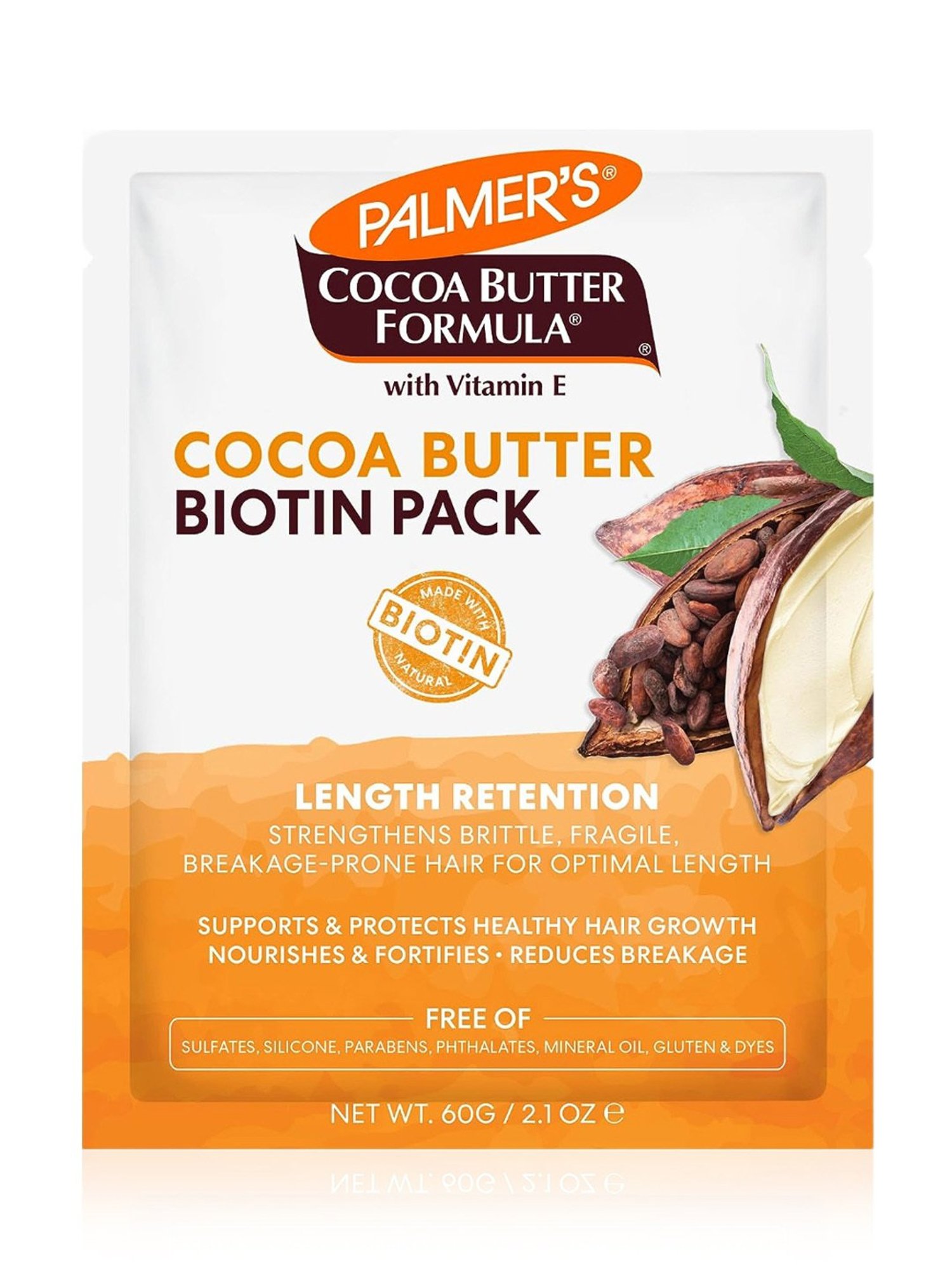 Palmer's Cocoa Butter Formula with Vitamin E with Vitamin E Length Retention Biotin Pack - 60 gm