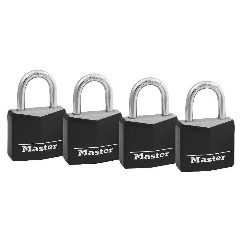 Master Lock Lock 4Pack 30Mm Black