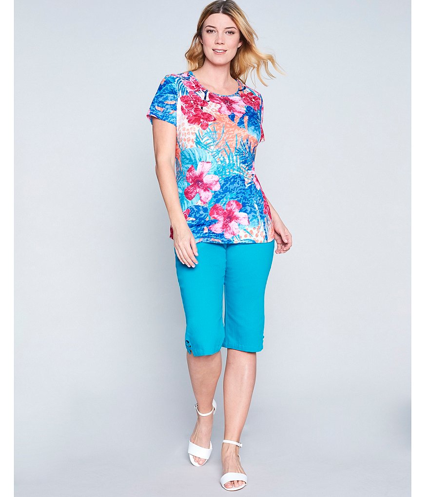 Allison Daley Petite Size True Navy Pull On Bermuda Shorts