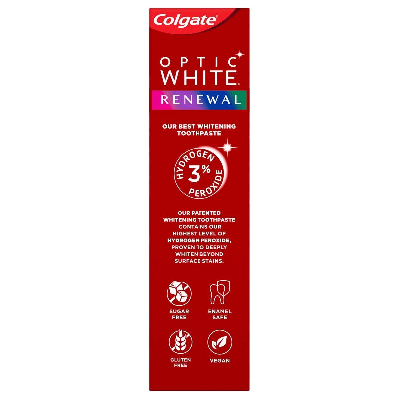 Colgate Optic White Renewal Teeth Whitening Toothpaste - High Impact White - 3oz/3pk