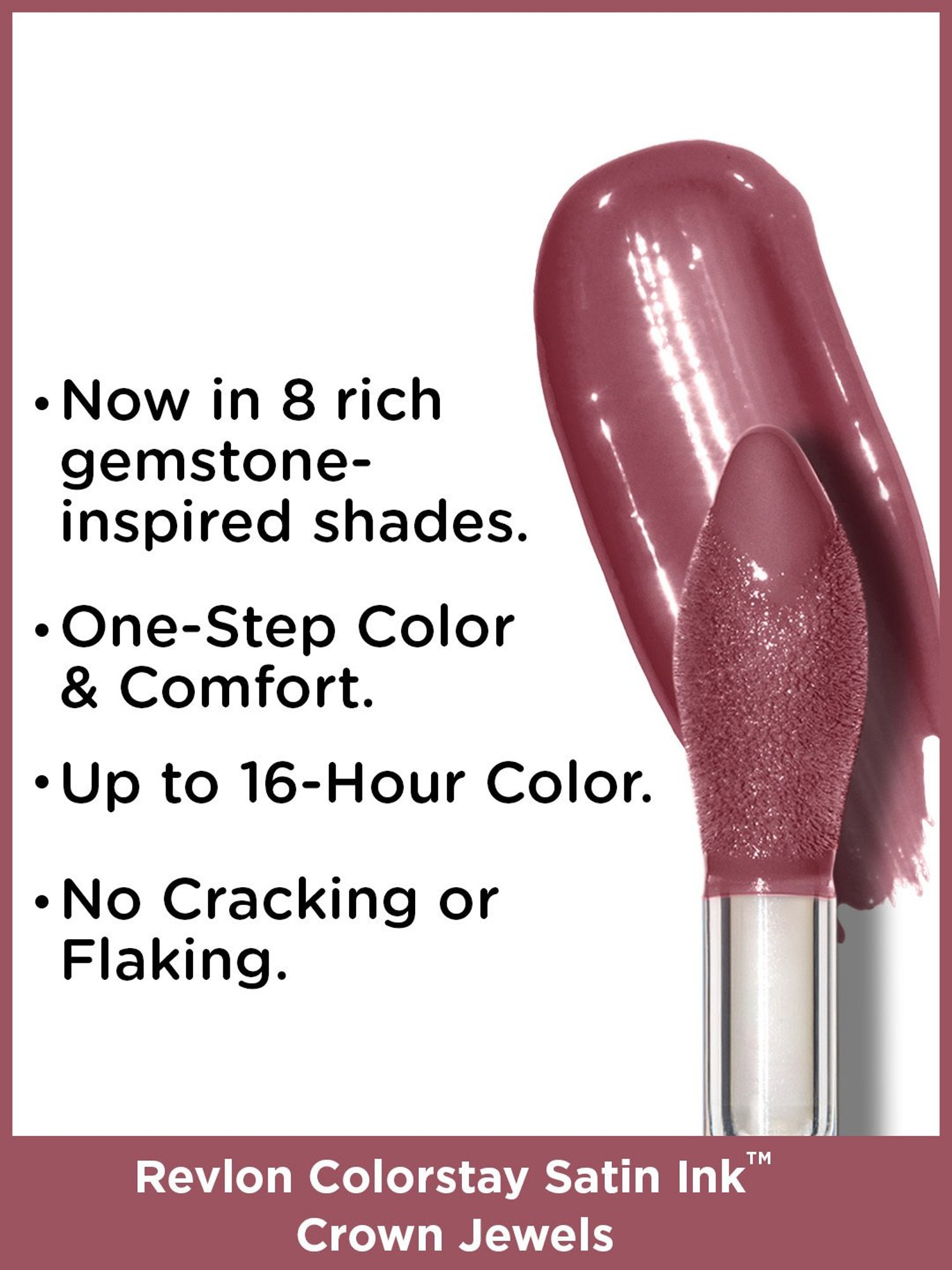 Revlon ColorStay Satin Ink Crown Jewels Liquid Lipstick Queen of Quartz - 5 ml