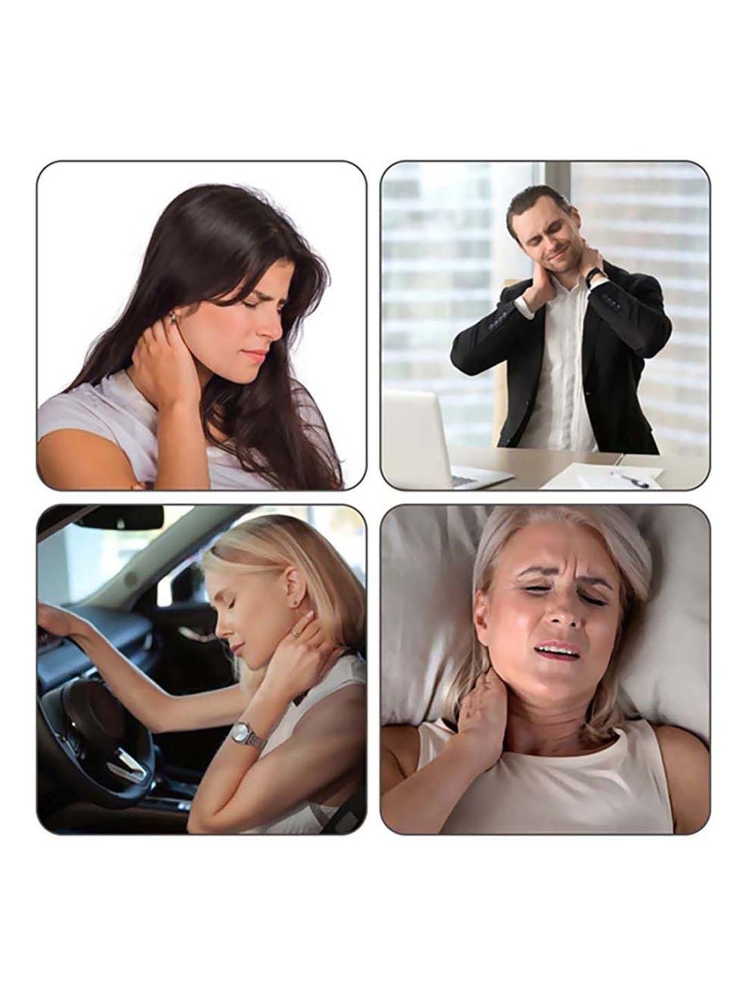 AccuSure Soft Cervical Collar Support Adjustable Neck Brace - XL (Grey)