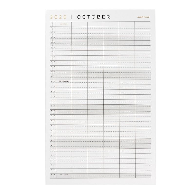 2021 The Everygirl Wall Calendar 15" x 12" Liam - Blue Sky