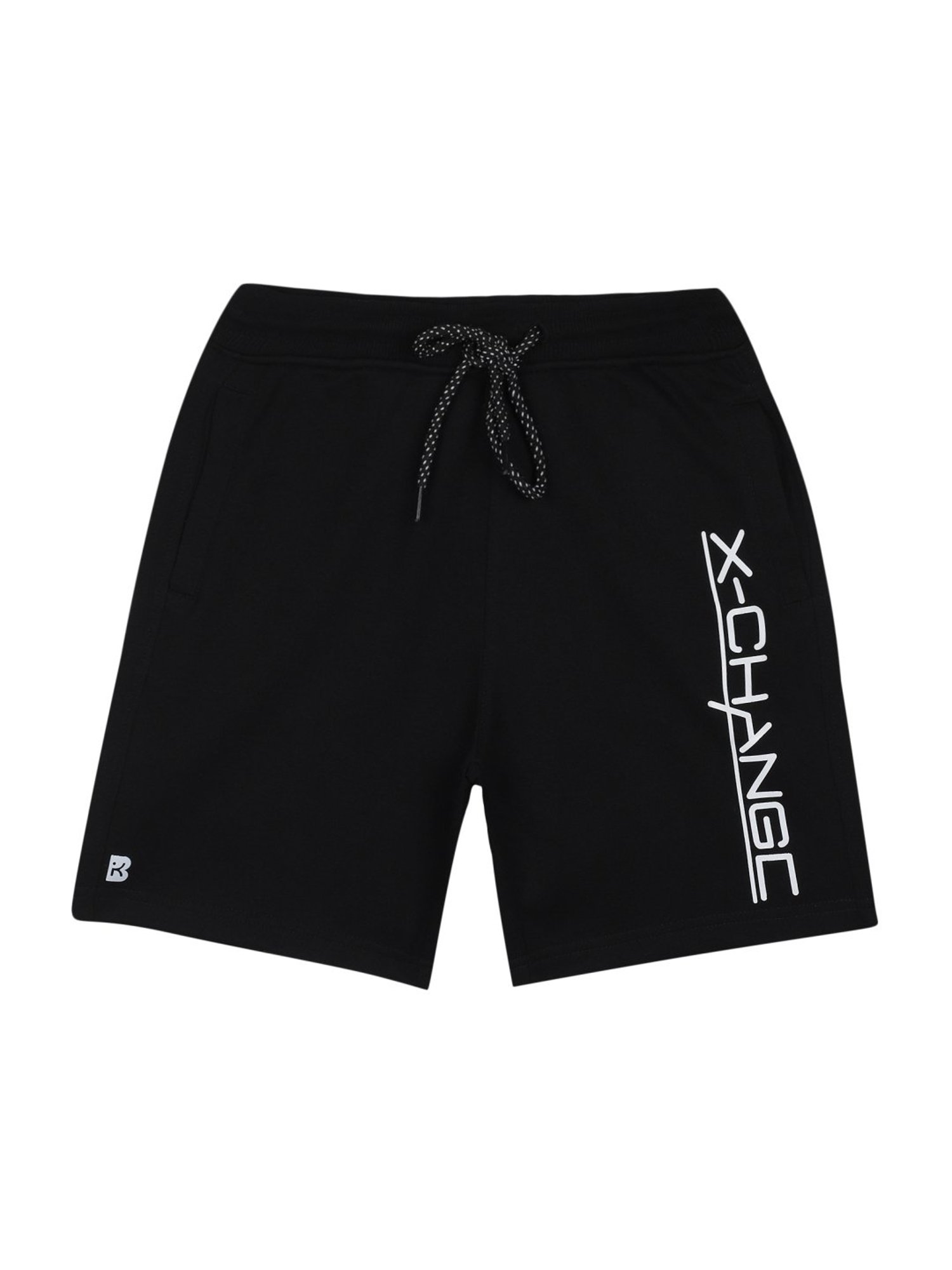 Bodycare Kids Black Cotton Printed Shorts (Antiviral Collection)