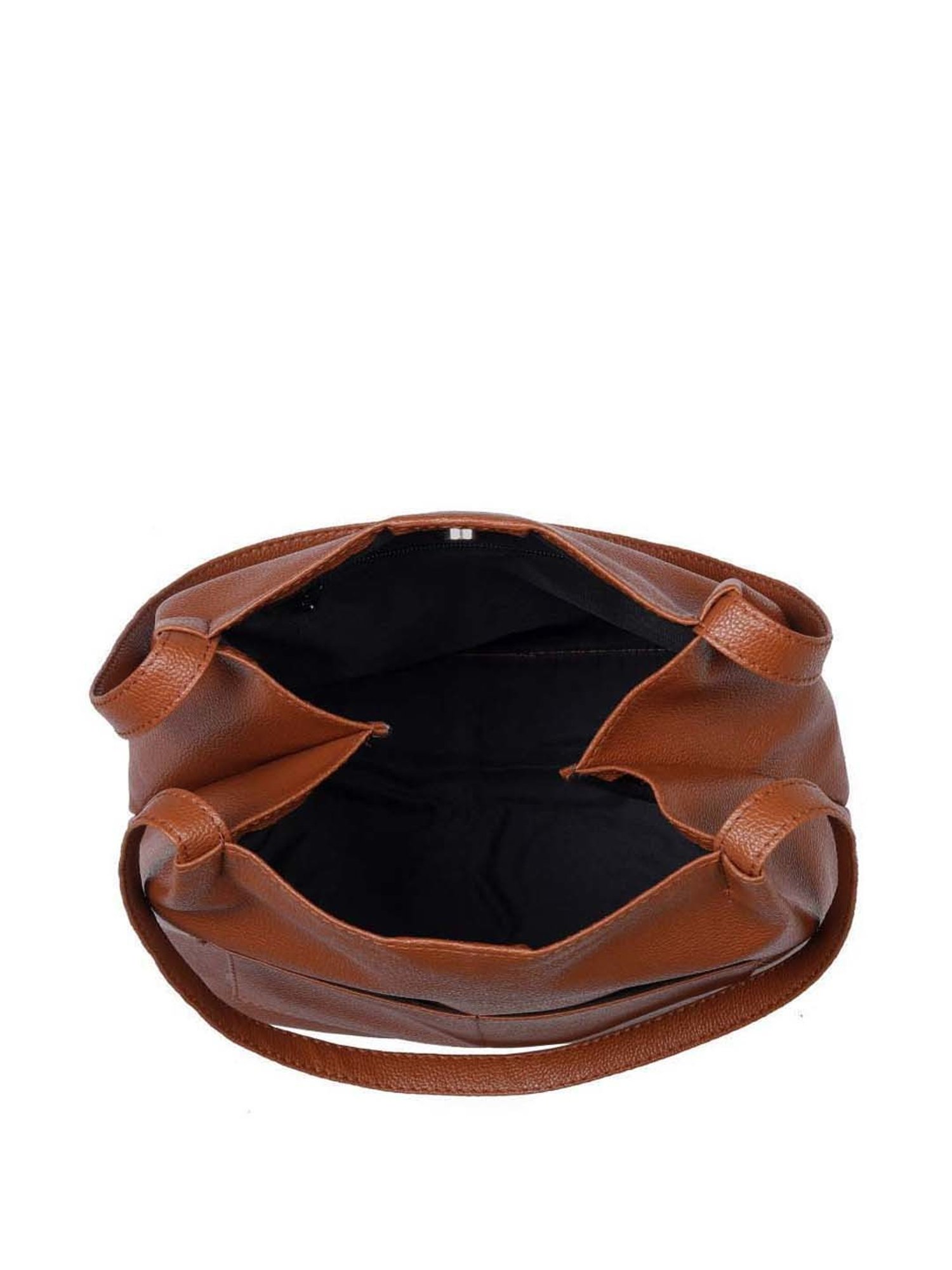 Toteteca Tan Solid Medium Shoulder Bag