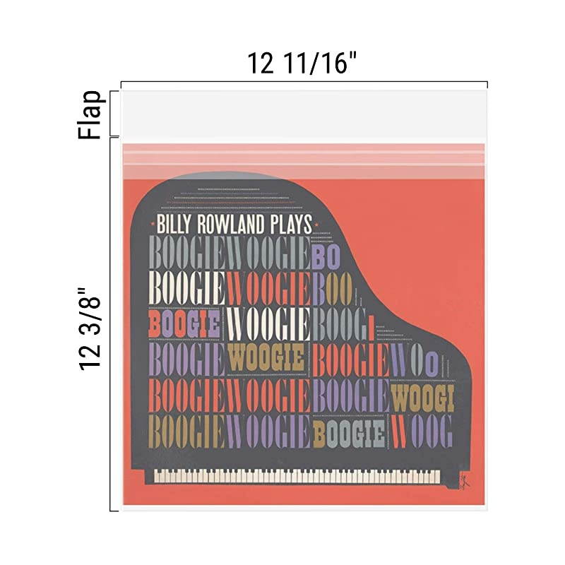 100 Pack Clear Bags for Mats, Pictures, Acid-Free, 4-3/4" x 6-1/2"