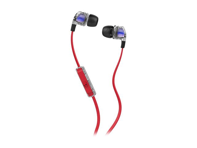 Skullcandy S2PGGY-391 Smokin Bud 2 Spaced Out/Clear/Black In-ear Headphones with In-line Mic