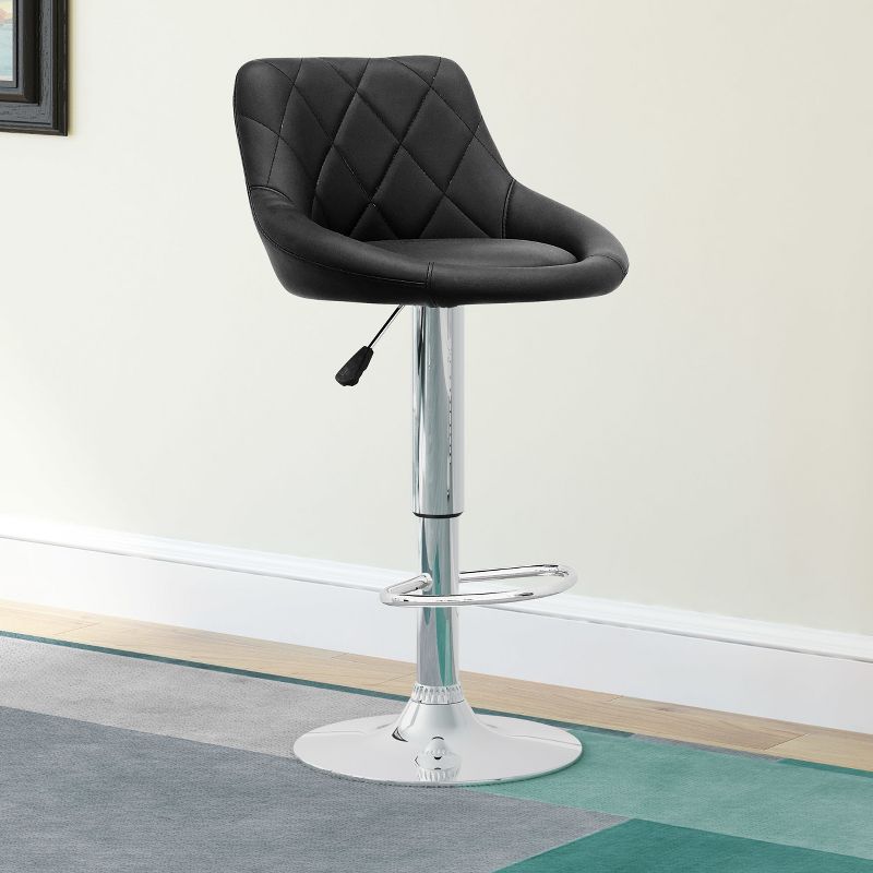 Set of 2 Counter And Barstools Black - CorLiving
