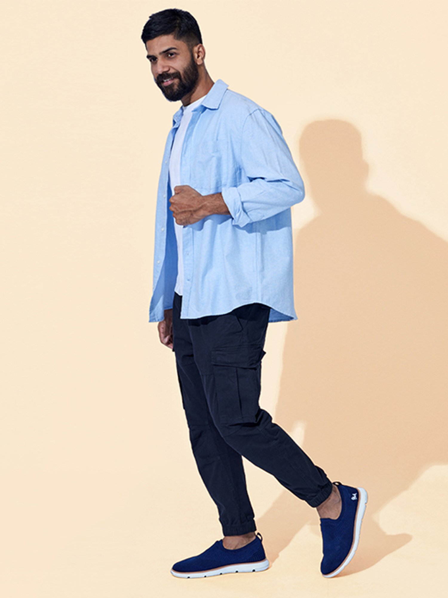 Neemans Men's Navy Running Shoes