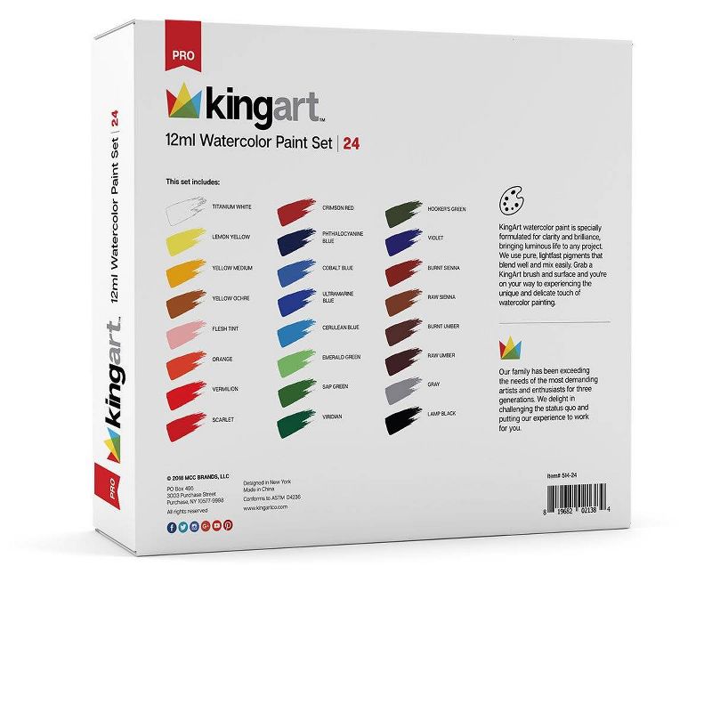 Kingart 77ct Paint Sketch Draw w/Pad Set