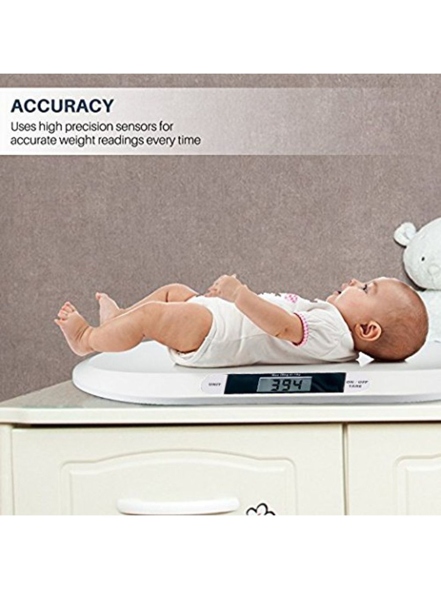 MCP BWS-01 Electronic Digital Weighing Scale (White)