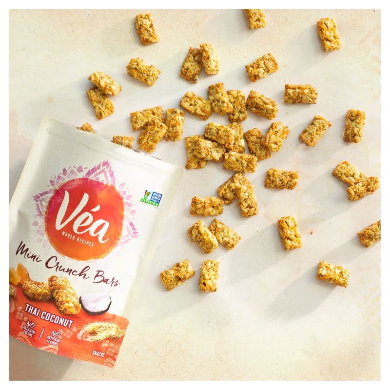 Vea Snacks Mini Crunch Bars, Thai Coconut - 5oz