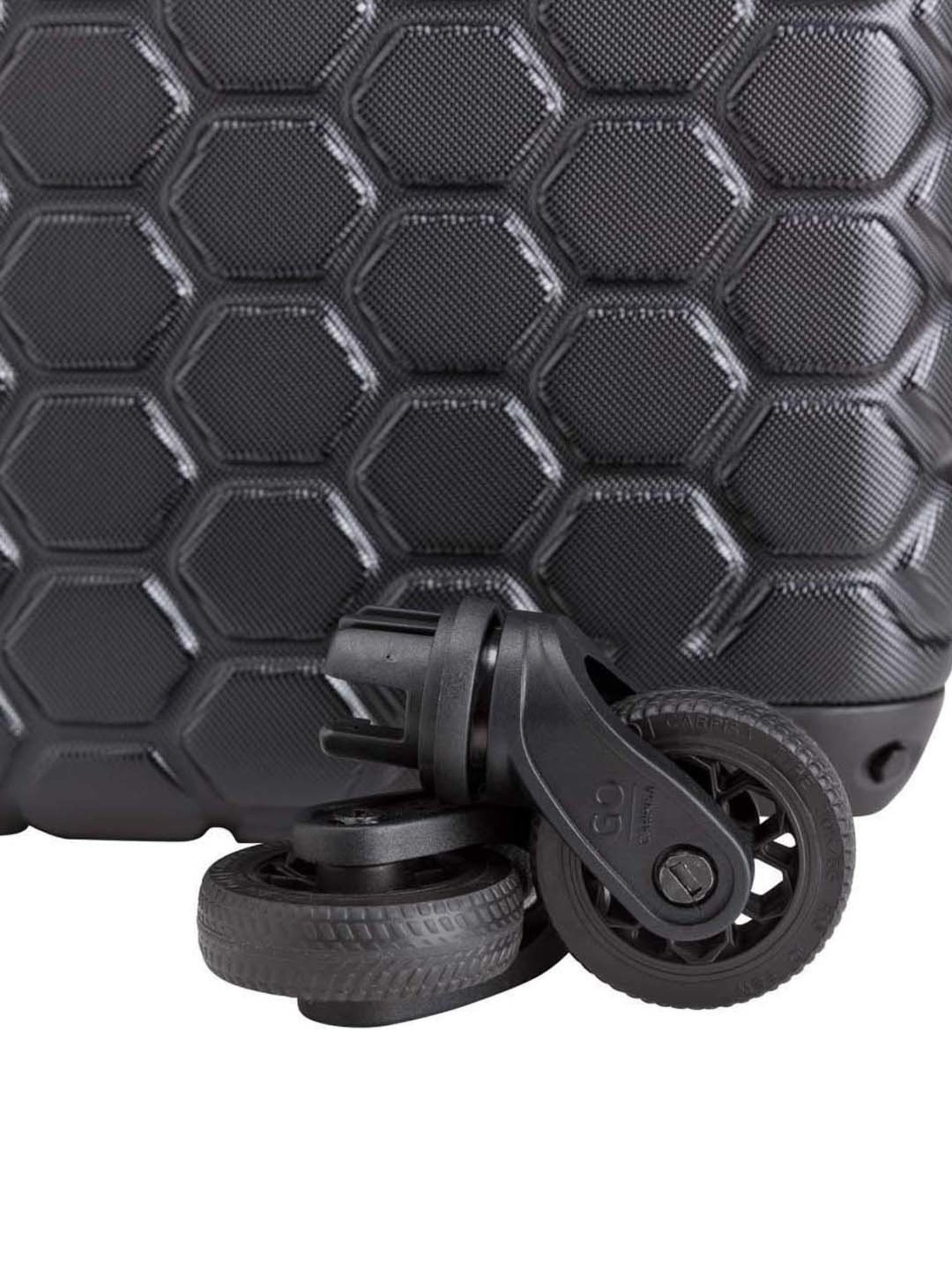 CARPISA 4 Wheel Black Large Hard Cabin Trolley - 47 cm