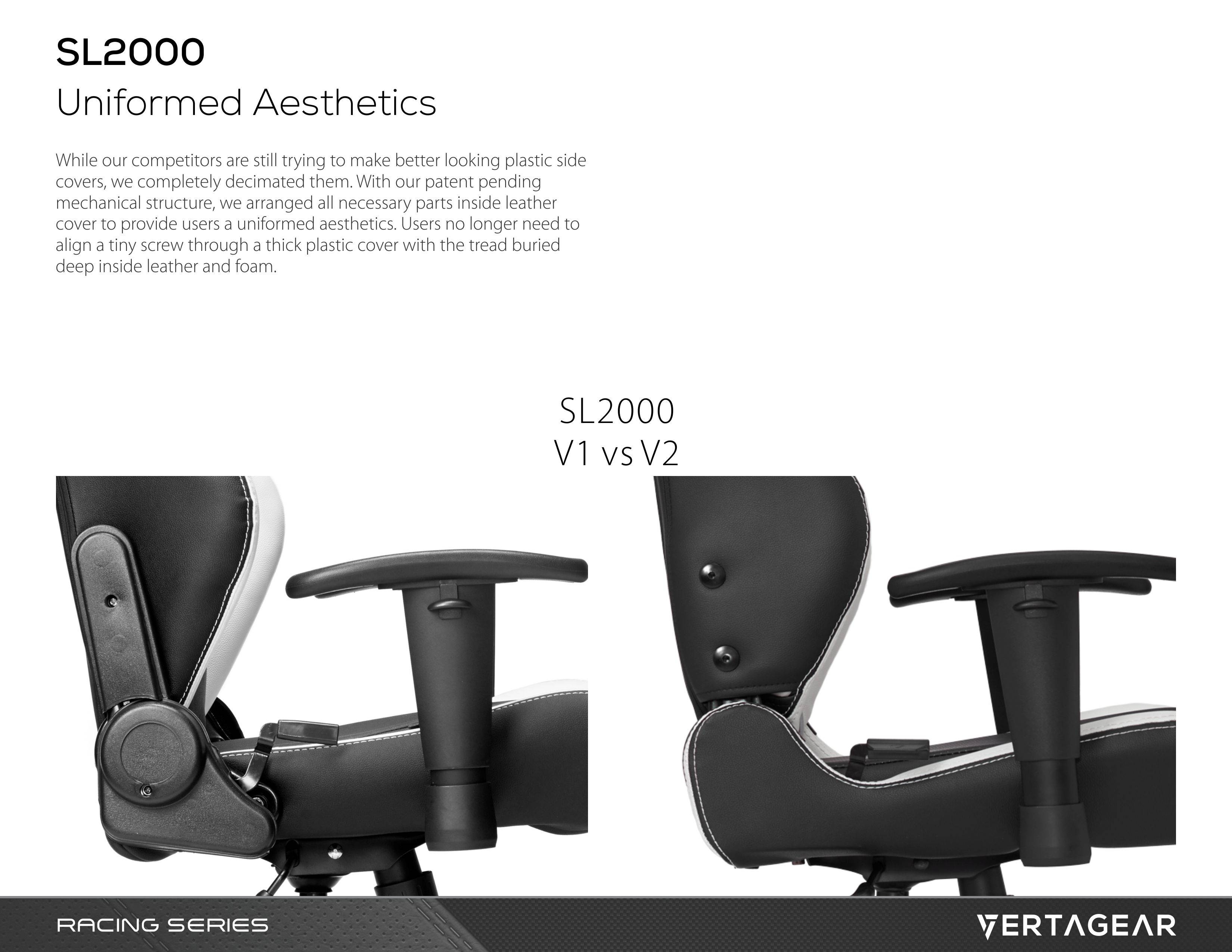 Vertagear S-Line SL2000 Racing Series Gaming Chair - Black/Blue (Rev. 2)