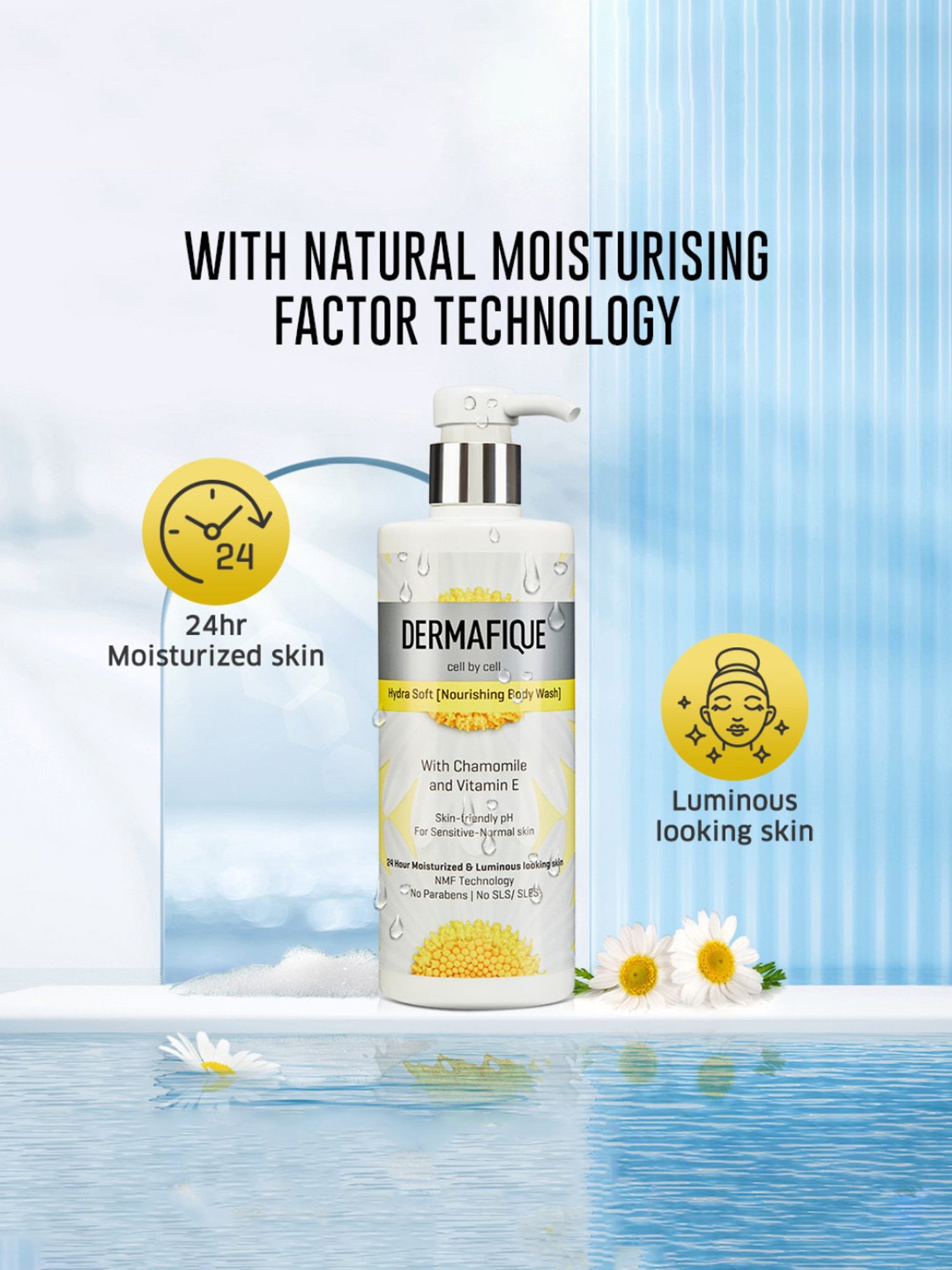 Dermafique Hydra Soft Nourishing Body Wash - 500 ml