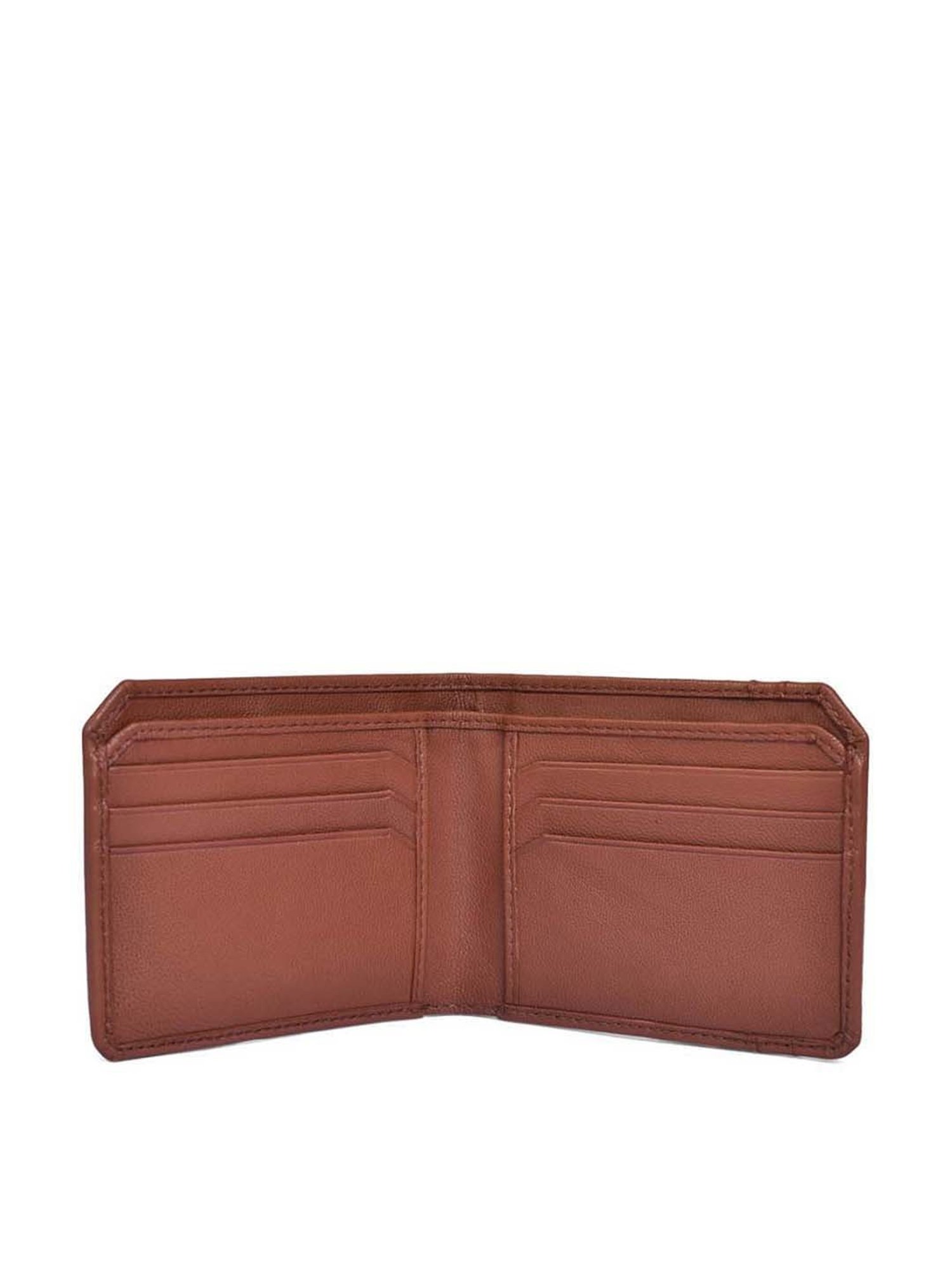 BELWABA Tan Casual Leather Bi-Fold Wallet for Men