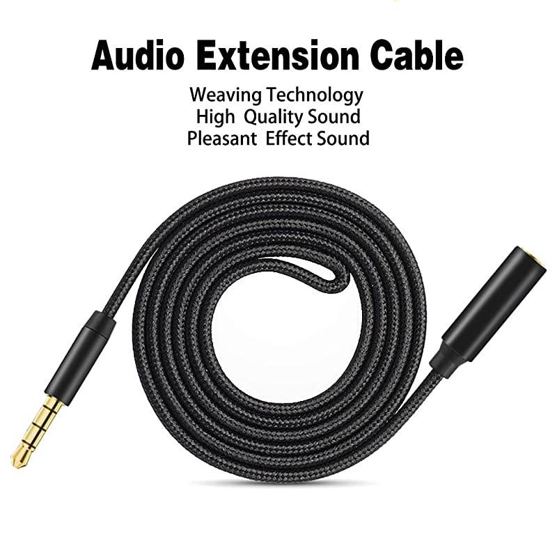 35mm Male to Female Stereo Audio Extension Adapter Cable 2M