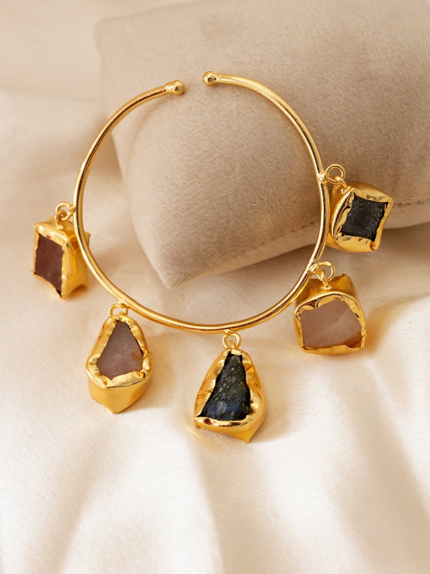 Perfectly Average Saadia Stone Cuff Bracelet