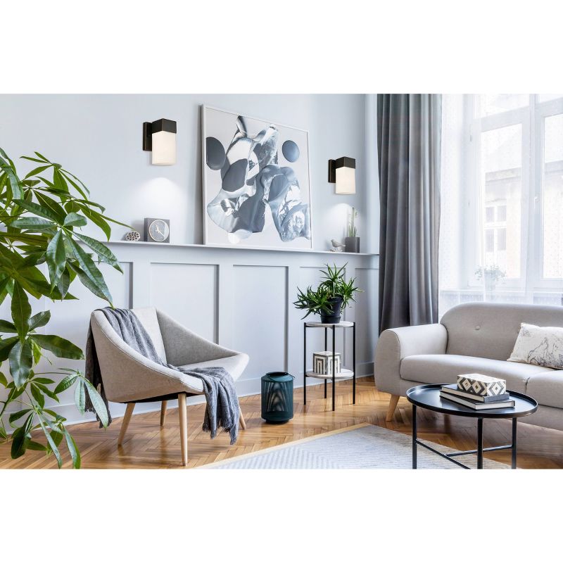 Ciara Springs Sconce Bronze/White - EGLO