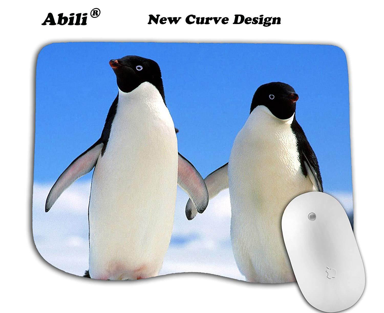 Cute Penguins Curve Mouse pad Customized Non Slip Rubber Mosue Pad Mouse pad Gaming Mouse Pad