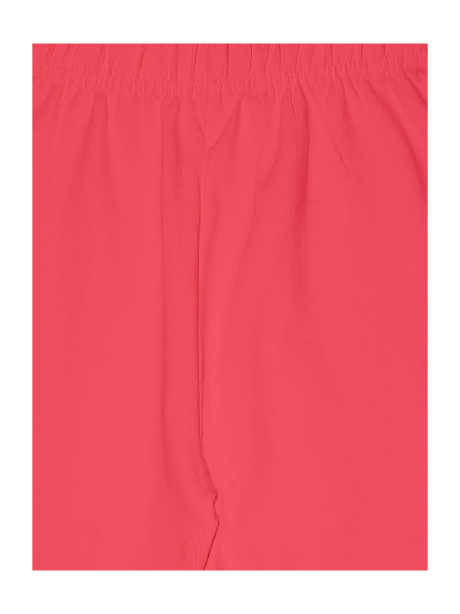 Kiddopanti Girls Coral Solid Leggings