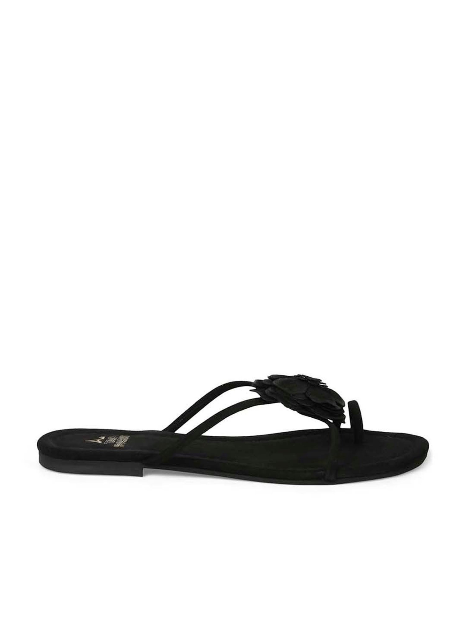 Tao Paris Women's Tulip Black Toe Ring Sandals