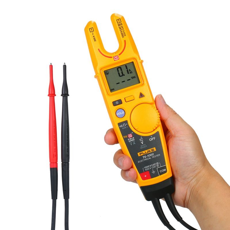 FLUKE T6-1000 NCV Clamp Meter Digital Multimeter Clamp Multimeter Universal Meter Clamp True-RMS Electrical Tester Ammeter AC/DC Voltage Meters 200A AC Current Clamp Meter 1000V DC/AC Voltage 2000O