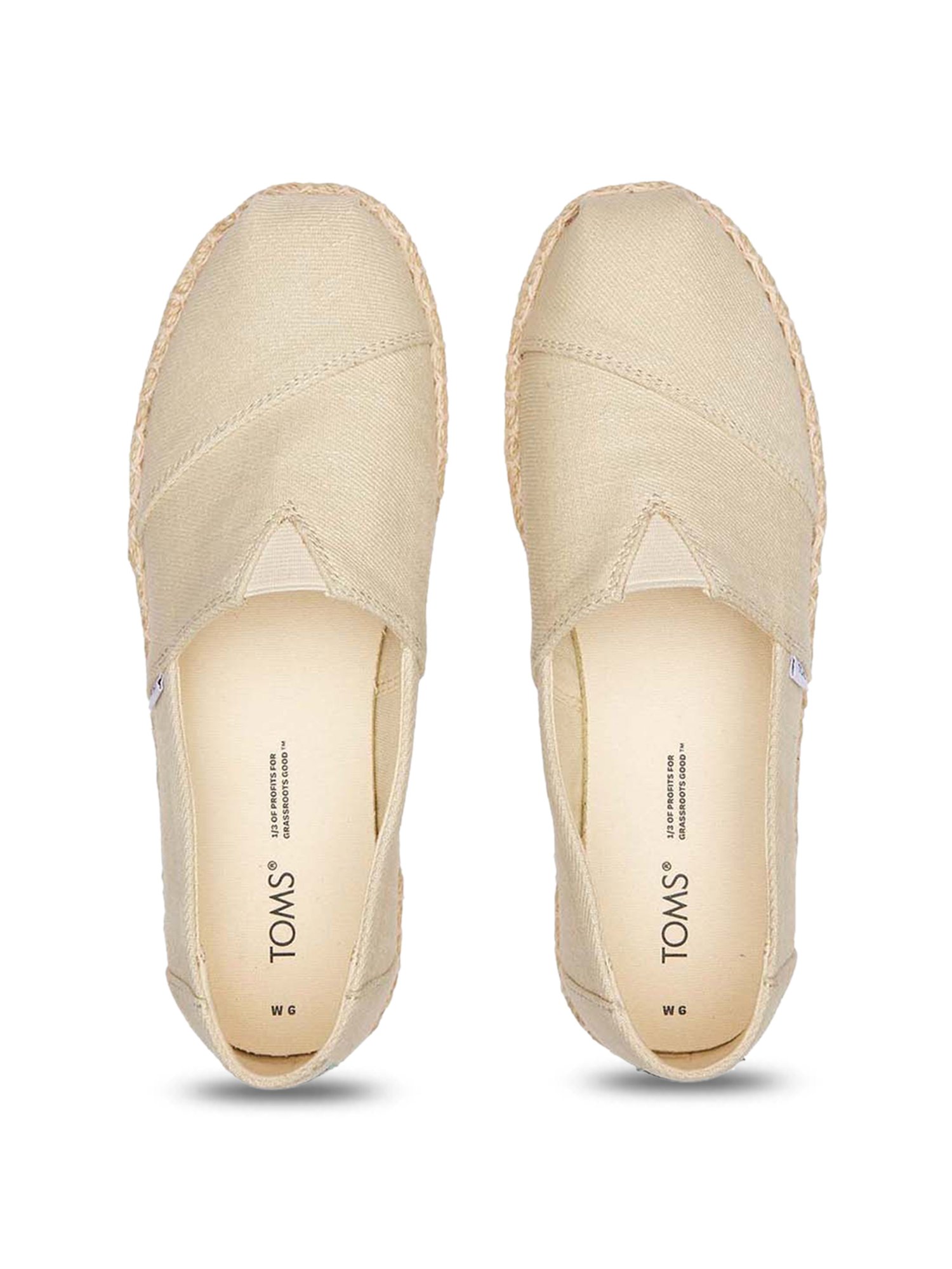 TOMS Women's Natural Espadrille Shoes