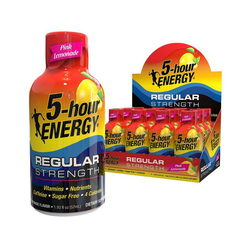 5 Hour Energy Shot - Pink Lemonade - 12ct