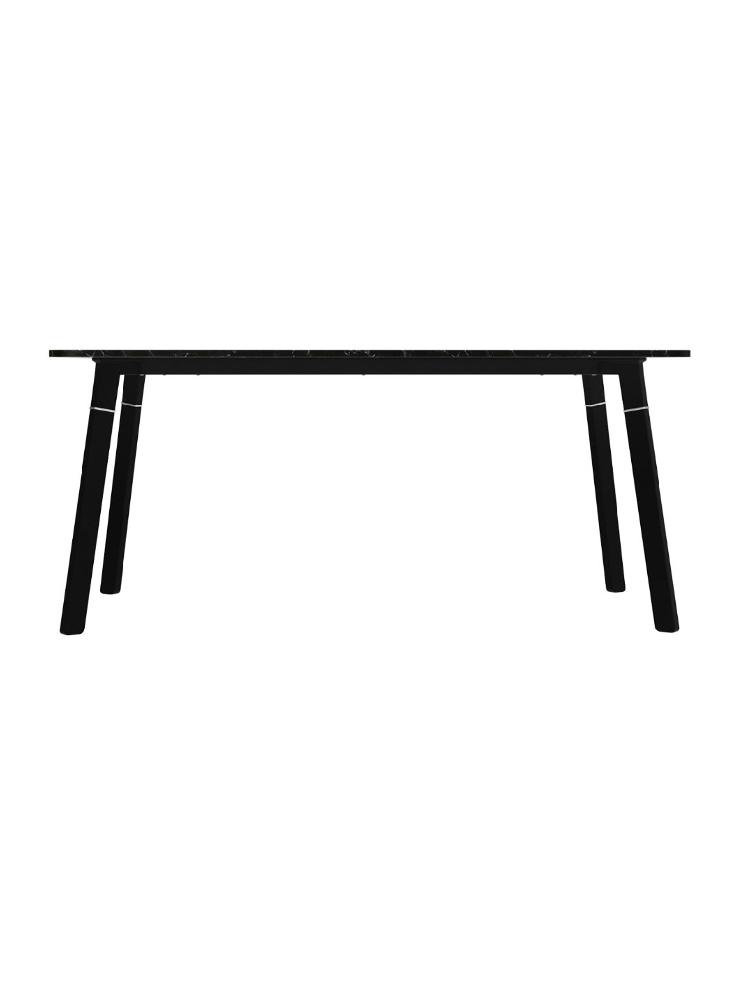 Godrej Interio Aclectic Black HMR Board 6 Seater Rectangular Dining Table