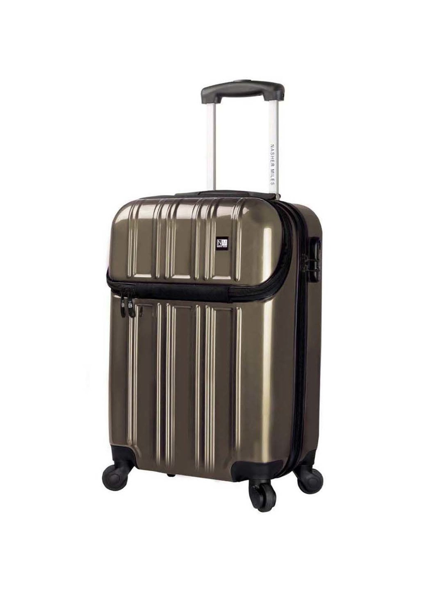 Nasher Miles New York ABS 56 Cms Bronze Hard Sided Suitcase & Trolley Bag